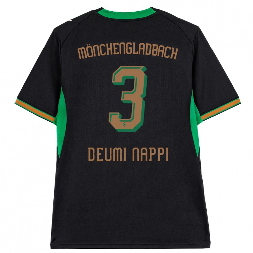 Danxen Hombre Camiseta Dimitrie Deumi Nappi #3 Negro Naranja Verde Marrón 2ª Equipación 2026/27 La Camisa México