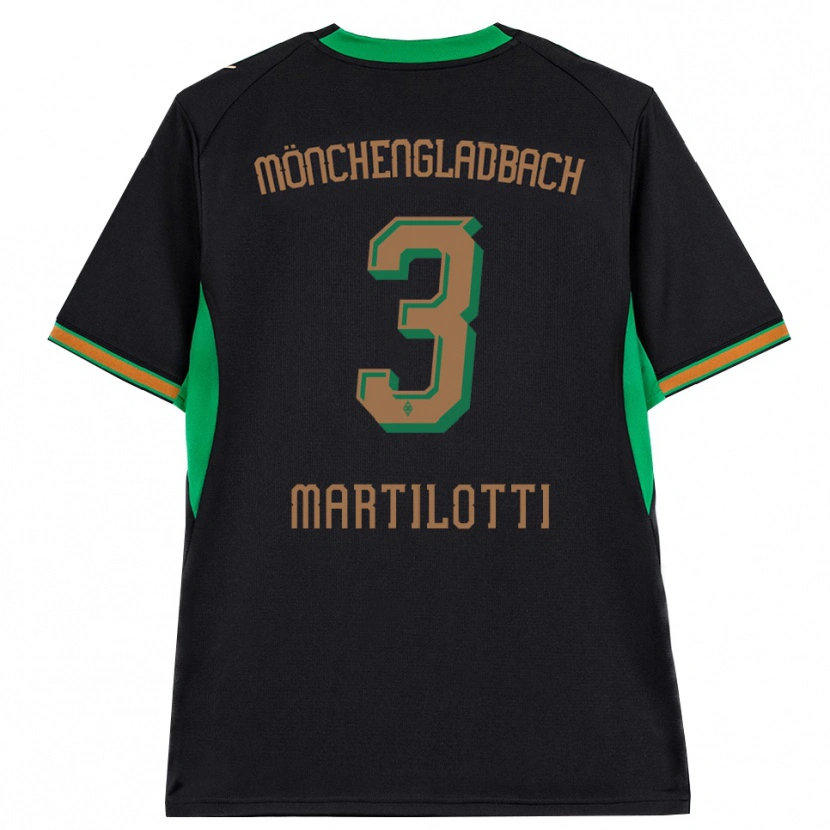 Danxen Hombre Camiseta Francesco Martilotti #3 Negro Naranja Verde Marrón 2ª Equipación 2026/27 La Camisa México