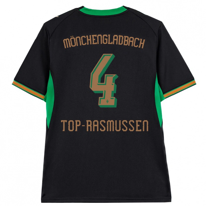Danxen Hombre Camiseta Tristan Top-Rasmussen #4 Negro Naranja Verde Marrón 2ª Equipación 2026/27 La Camisa México