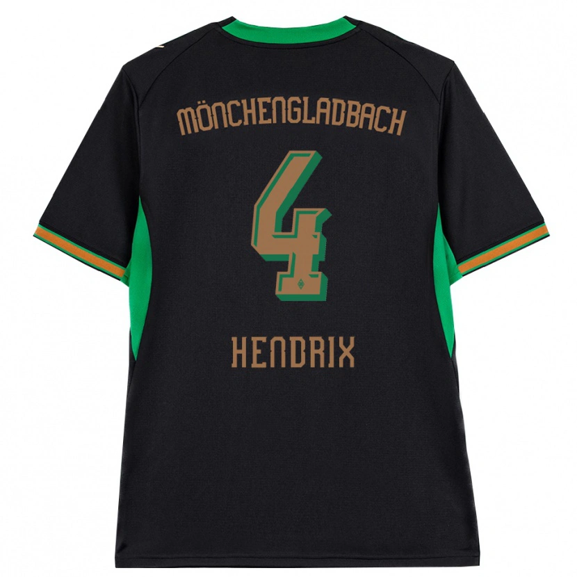 Danxen Hombre Camiseta Kas Hendrix #4 Negro Naranja Verde Marrón 2ª Equipación 2026/27 La Camisa México