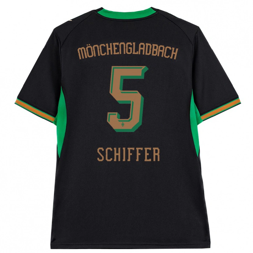 Danxen Hombre Camiseta Ben Schiffer #5 Negro Naranja Verde Marrón 2ª Equipación 2026/27 La Camisa México