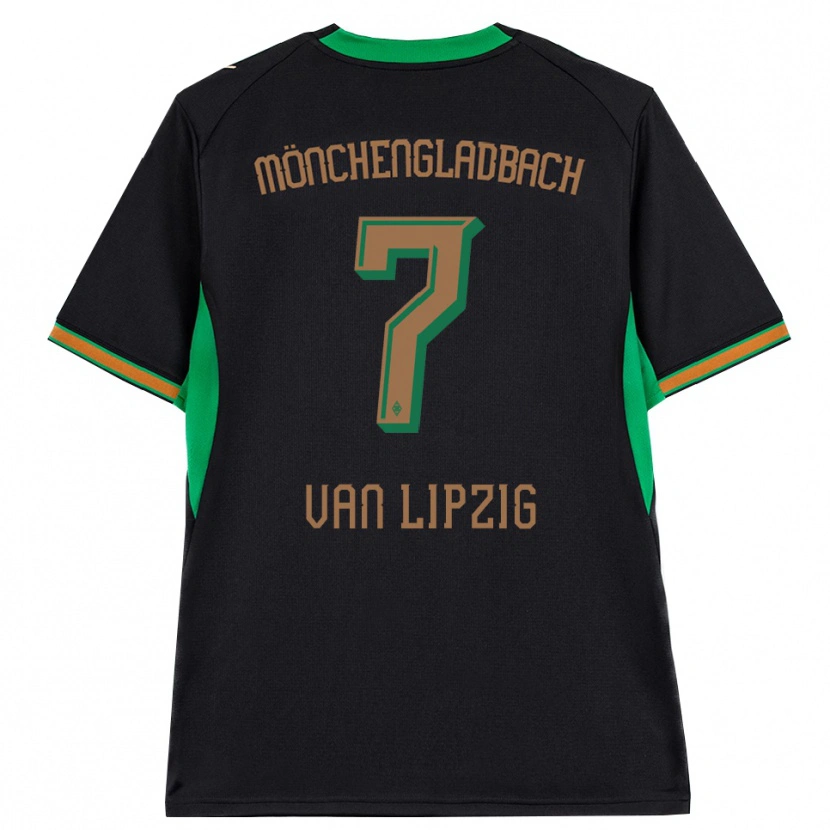 Danxen Hombre Camiseta Mika Van Lipzig #7 Negro Naranja Verde Marrón 2ª Equipación 2026/27 La Camisa México