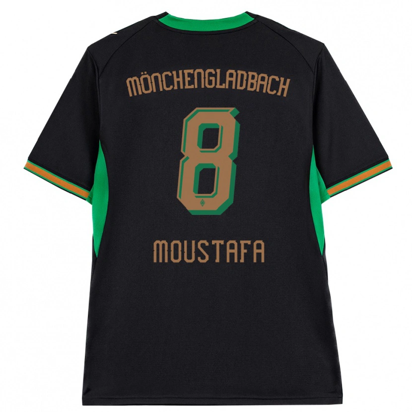 Danxen Hombre Camiseta Moustafa Ashraf Moustafa #8 Negro Naranja Verde Marrón 2ª Equipación 2026/27 La Camisa México