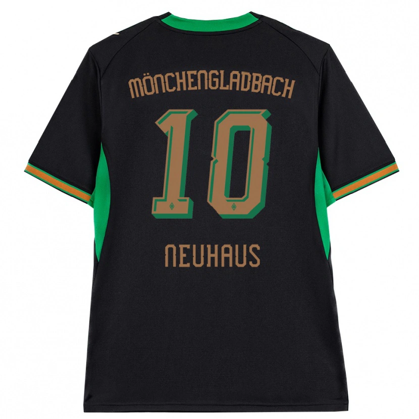 Danxen Hombre Camiseta Florian Neuhaus #10 Negro Naranja Verde Marrón 2ª Equipación 2026/27 La Camisa México