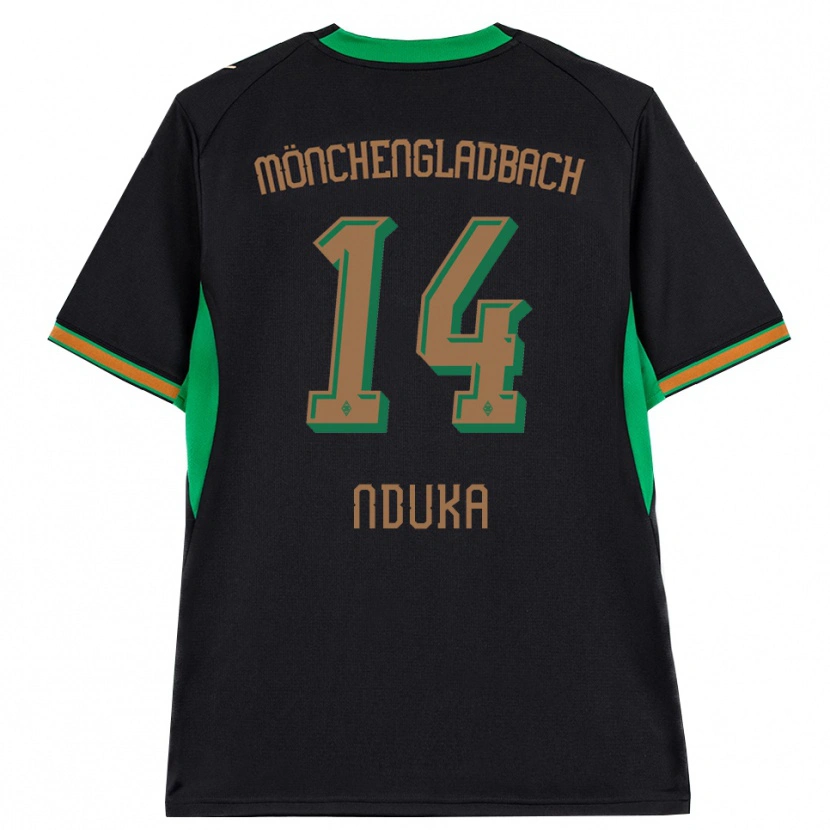 Danxen Hombre Camiseta Michael Nduka #14 Negro Naranja Verde Marrón 2ª Equipación 2026/27 La Camisa México