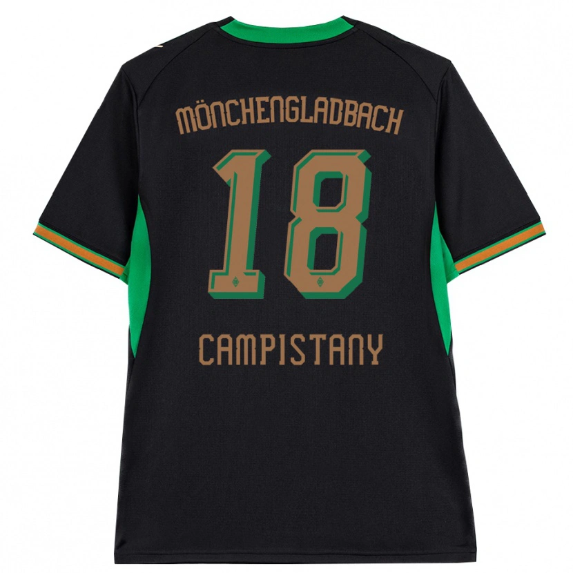 Danxen Hombre Camiseta Erik Corominas Campistany #18 Negro Naranja Verde Marrón 2ª Equipación 2026/27 La Camisa México
