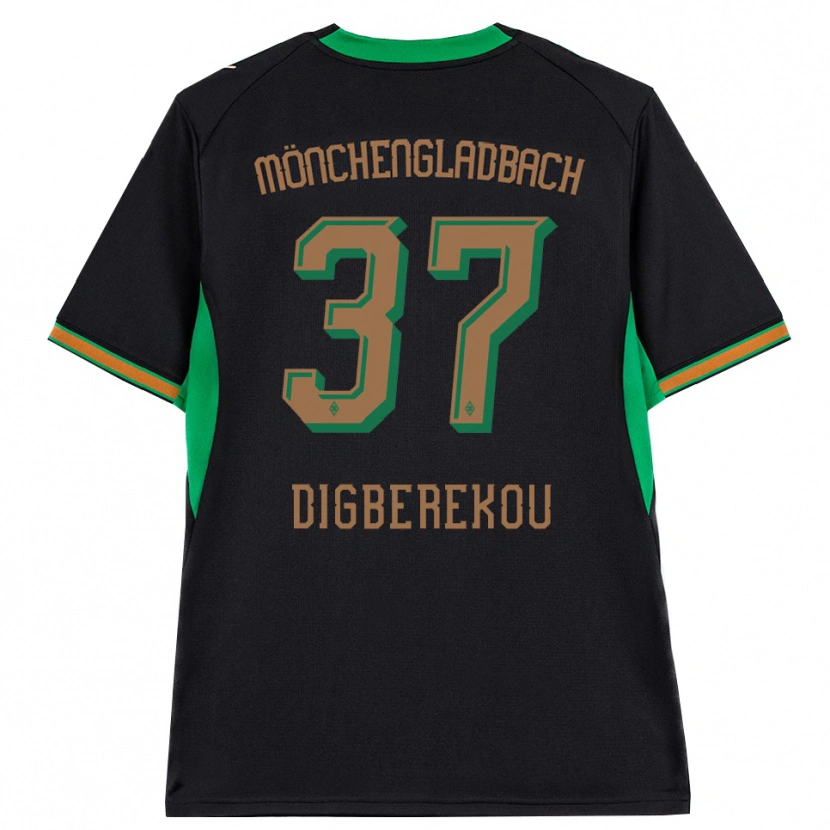 Danxen Hombre Camiseta Ibrahim Digberekou #37 Negro Naranja Verde Marrón 2ª Equipación 2026/27 La Camisa México