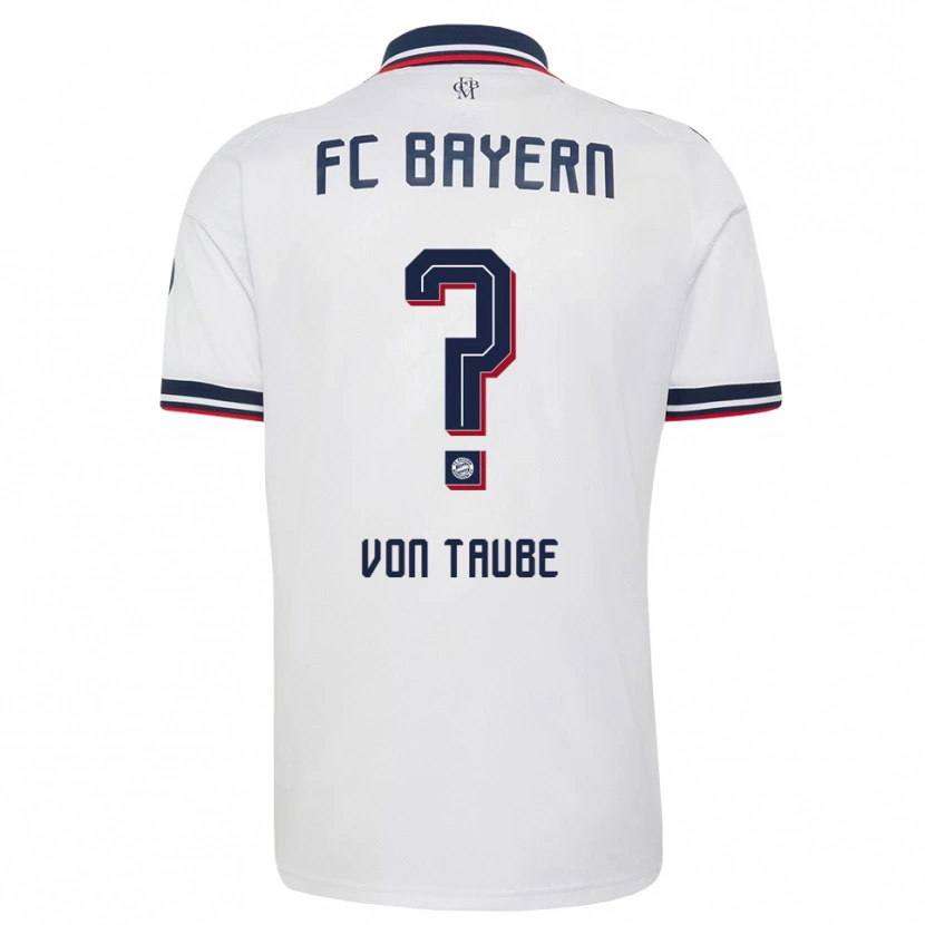 Danxen Hombre Camiseta Nikolas Von Taube #0 Gris Blanco Rojo 2ª Equipación 2026/27 La Camisa México