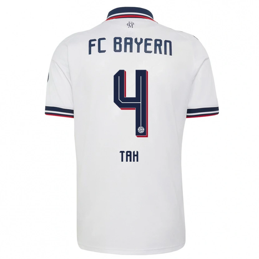 Danxen Hombre Camiseta Jonathan Tah #4 Gris Blanco Rojo 2ª Equipación 2026/27 La Camisa México