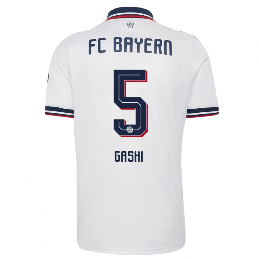 Danxen Hombre Camiseta Afrim Gashi #5 Gris Blanco Rojo 2ª Equipación 2026/27 La Camisa México