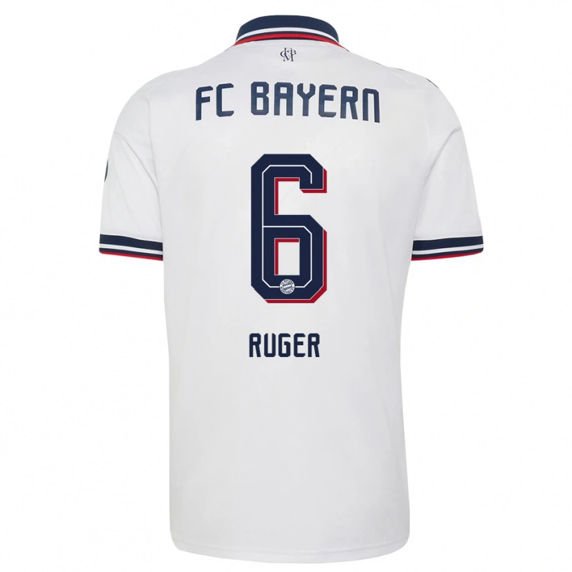 Danxen Hombre Camiseta Kurt Ruger #6 Gris Blanco Rojo 2ª Equipación 2026/27 La Camisa México