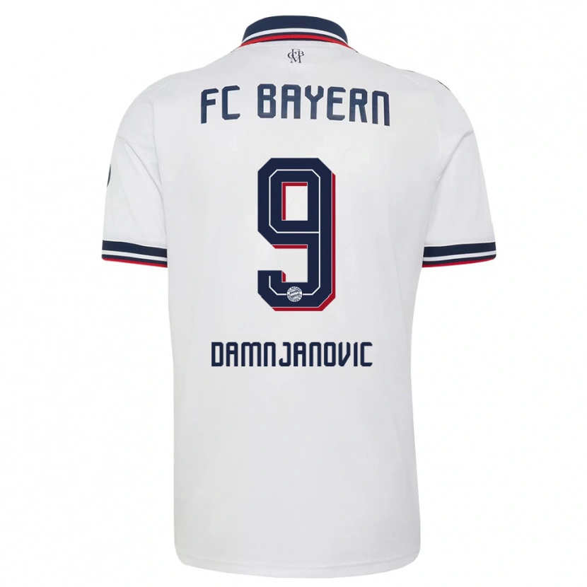 Danxen Hombre Camiseta Jovana Damnjanovic #9 Gris Blanco Rojo 2ª Equipación 2026/27 La Camisa México