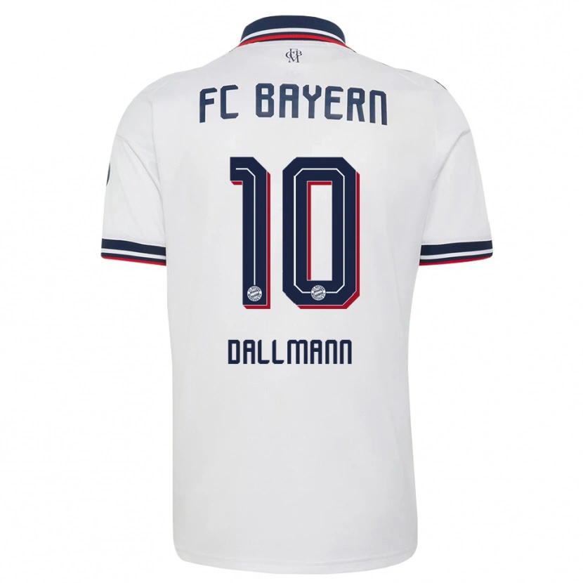 Danxen Hombre Camiseta Linda Dallmann #10 Gris Blanco Rojo 2ª Equipación 2026/27 La Camisa México