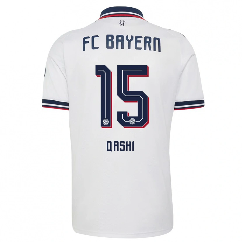 Danxen Hombre Camiseta Yousef Qashi #15 Gris Blanco Rojo 2ª Equipación 2026/27 La Camisa México