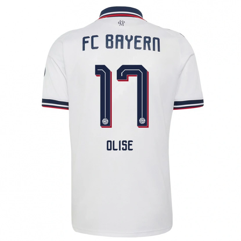 Danxen Hombre Camiseta Michael Olise #17 Gris Blanco Rojo 2ª Equipación 2026/27 La Camisa México