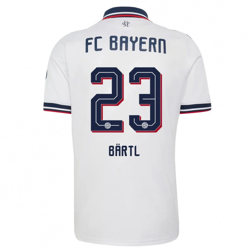 Danxen Hombre Camiseta Jannis Bärtl #23 Gris Blanco Rojo 2ª Equipación 2026/27 La Camisa México