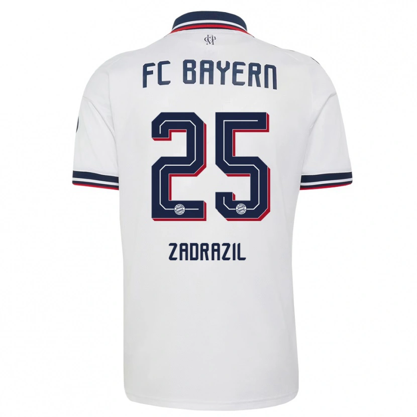 Danxen Hombre Camiseta Sarah Zadrazil #25 Gris Blanco Rojo 2ª Equipación 2026/27 La Camisa México