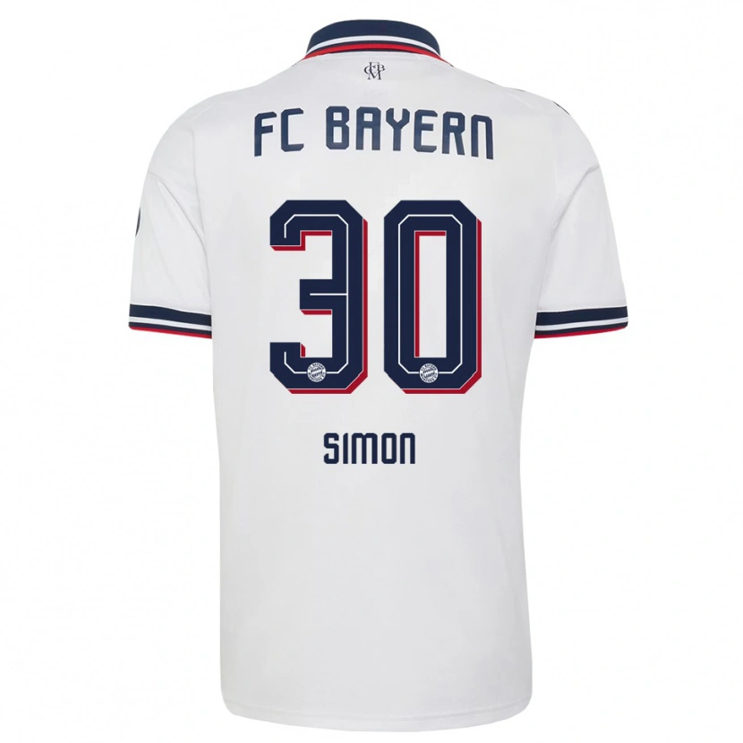 Danxen Hombre Camiseta Carolin Simon #30 Gris Blanco Rojo 2ª Equipación 2026/27 La Camisa México