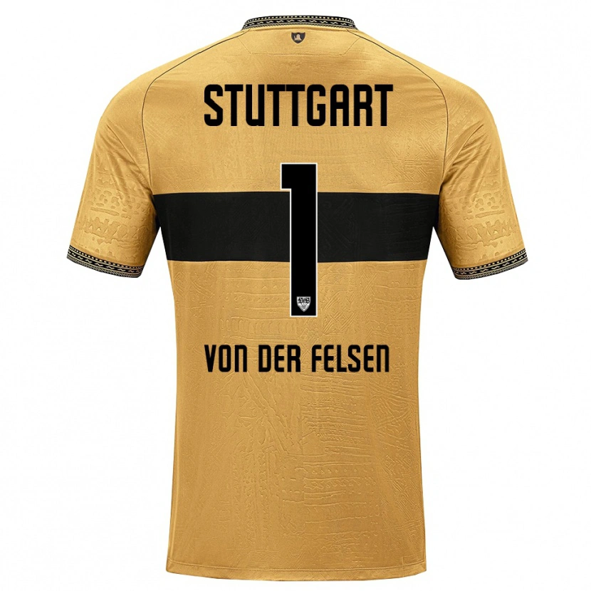 Danxen Hombre Camiseta Jerik Von Der Felsen #1 Blanco Negro Marrón 2ª Equipación 2026/27 La Camisa México