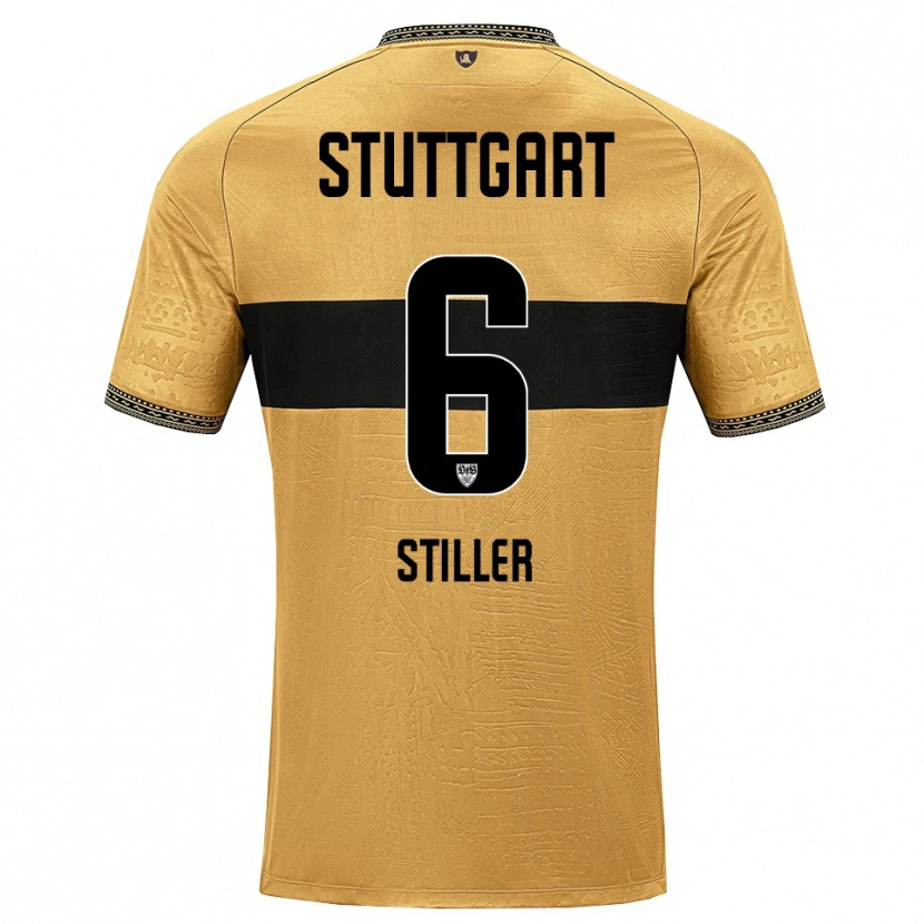 Danxen Hombre Camiseta Angelo Stiller #6 Blanco Negro Marrón 2ª Equipación 2026/27 La Camisa México