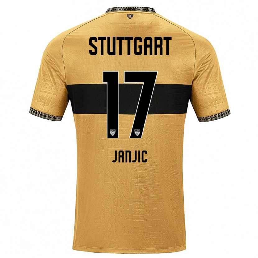 Danxen Hombre Camiseta Antonijo Janjic #17 Blanco Negro Marrón 2ª Equipación 2026/27 La Camisa México