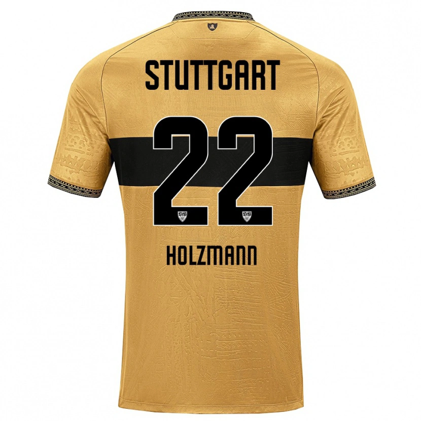 Danxen Hombre Camiseta Lucas Holzmann #22 Blanco Negro Marrón 2ª Equipación 2026/27 La Camisa México