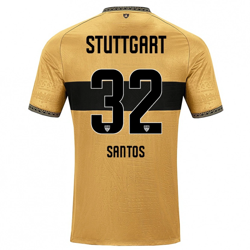 Danxen Hombre Camiseta Tom Santos #32 Blanco Negro Marrón 2ª Equipación 2026/27 La Camisa México