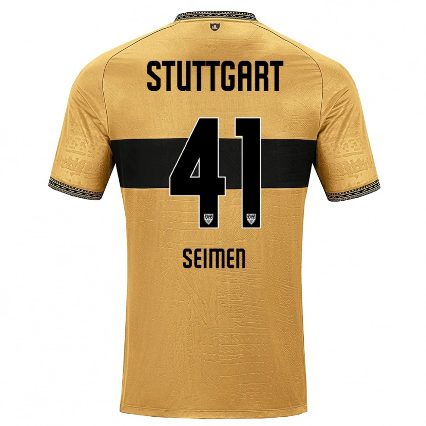 Danxen Hombre Camiseta Dennis Seimen #41 Blanco Negro Marrón 2ª Equipación 2026/27 La Camisa México