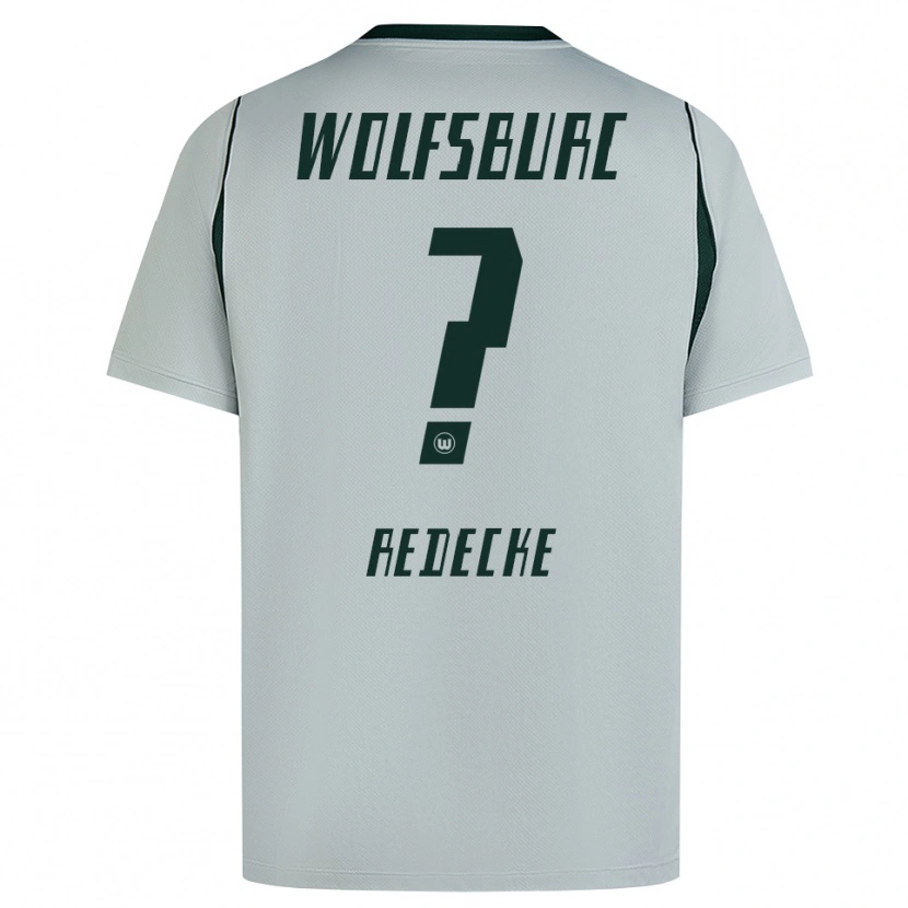 Danxen Hombre Camiseta Jan Redecke #0 Verde Gris 2ª Equipación 2026/27 La Camisa México