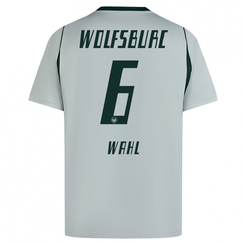 Danxen Hombre Camiseta Hauke Wahl #6 Verde Gris 2ª Equipación 2026/27 La Camisa México