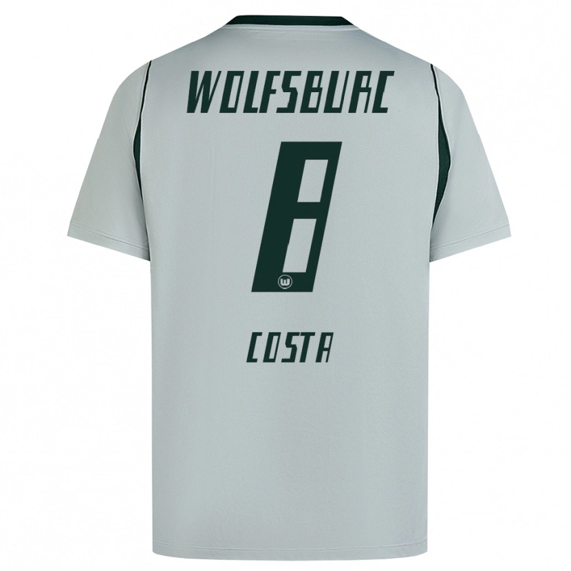 Danxen Hombre Camiseta Jesse Costa #8 Verde Gris 2ª Equipación 2026/27 La Camisa México