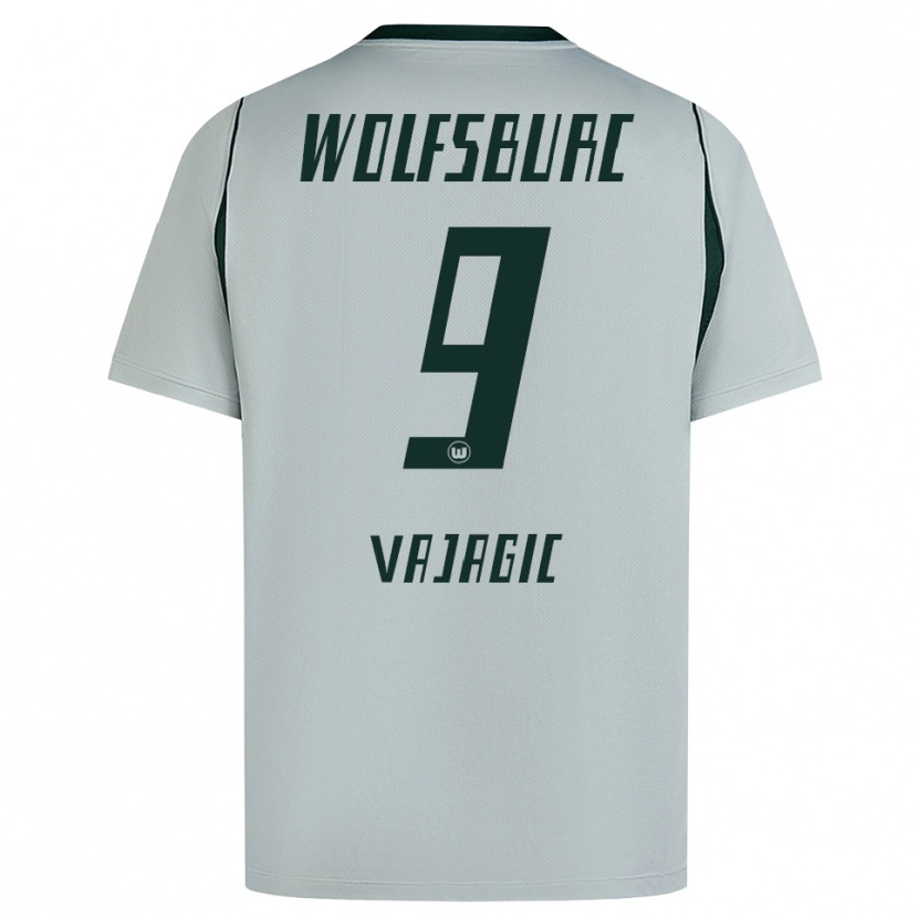 Danxen Hombre Camiseta David Vajagic #9 Verde Gris 2ª Equipación 2026/27 La Camisa México