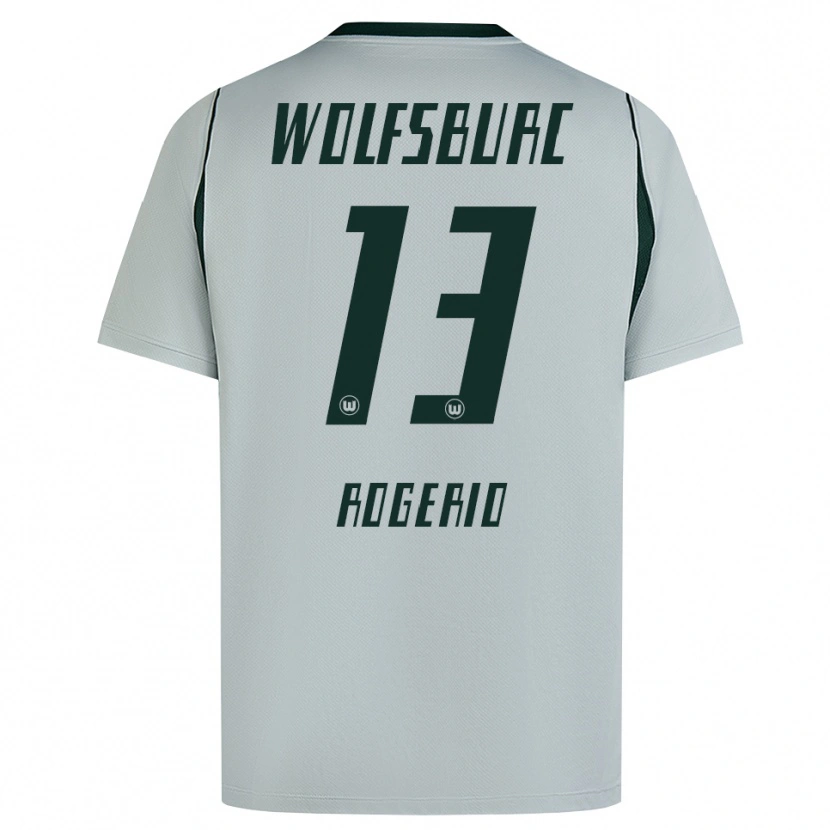 Danxen Hombre Camiseta Rogério Oliveira Da Silva #13 Verde Gris 2ª Equipación 2026/27 La Camisa México