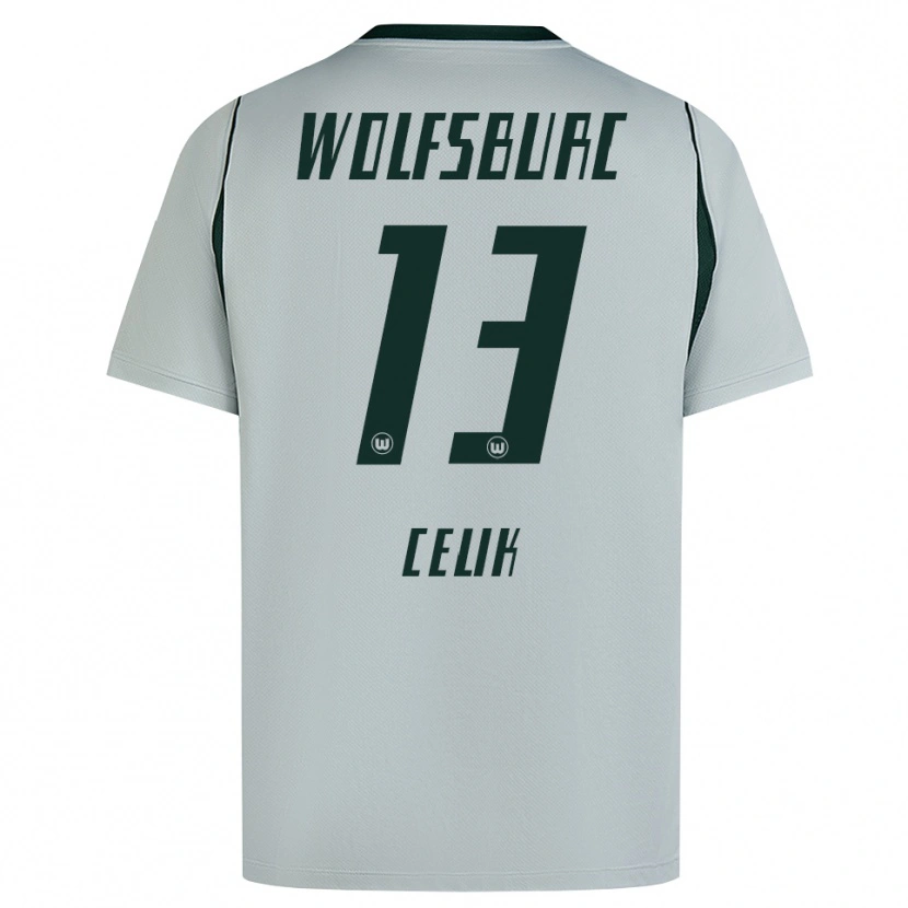 Danxen Hombre Camiseta Dennis Celik #13 Verde Gris 2ª Equipación 2026/27 La Camisa México