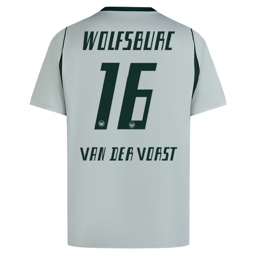 Danxen Hombre Camiseta Fynn Van Der Vorst #16 Verde Gris 2ª Equipación 2026/27 La Camisa México