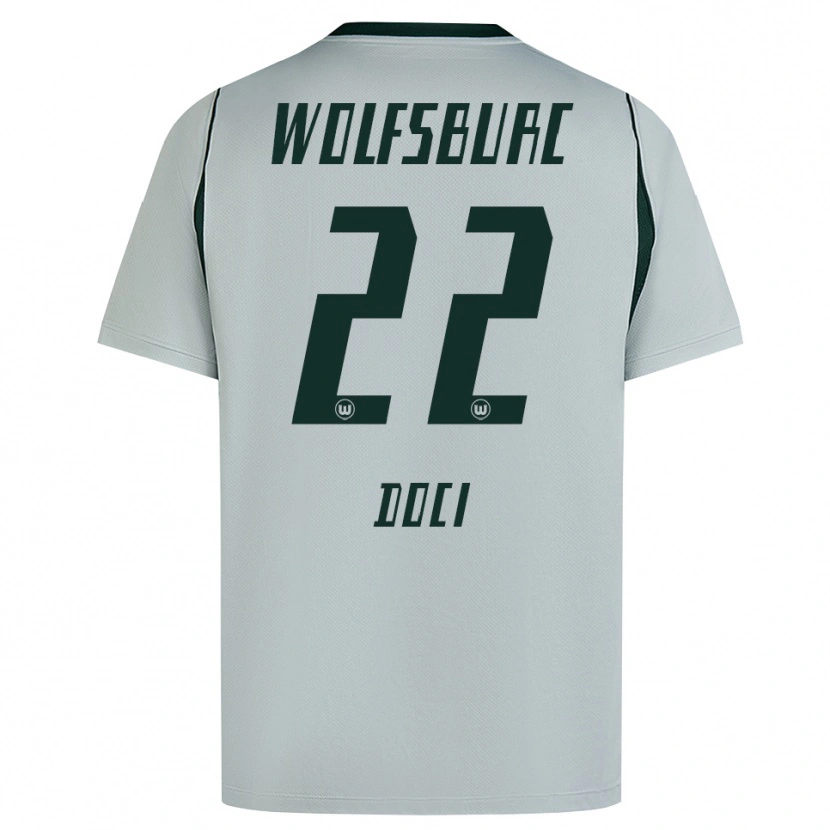 Danxen Hombre Camiseta Adrian Doci #22 Verde Gris 2ª Equipación 2026/27 La Camisa México