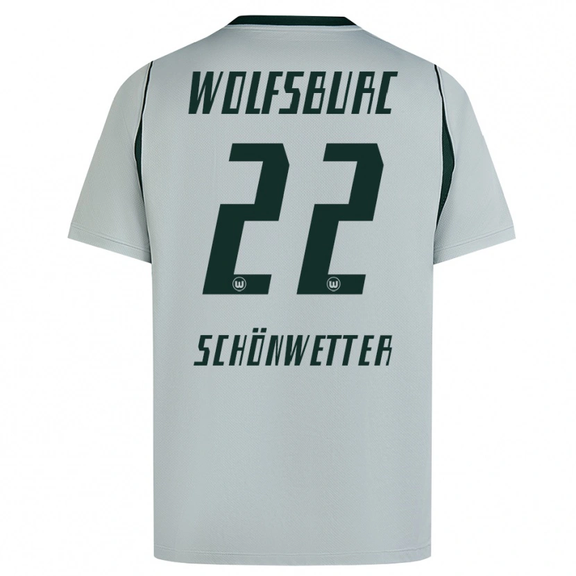 Danxen Hombre Camiseta Christina Schönwetter #22 Verde Gris 2ª Equipación 2026/27 La Camisa México