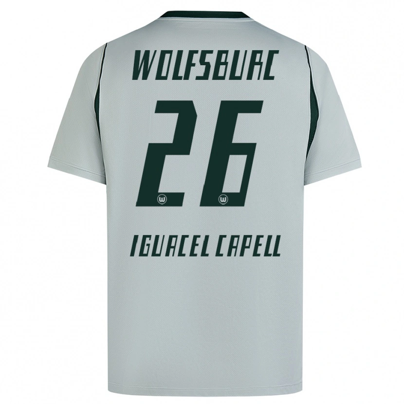 Danxen Hombre Camiseta Diego Iguacel Capell #26 Verde Gris 2ª Equipación 2026/27 La Camisa México