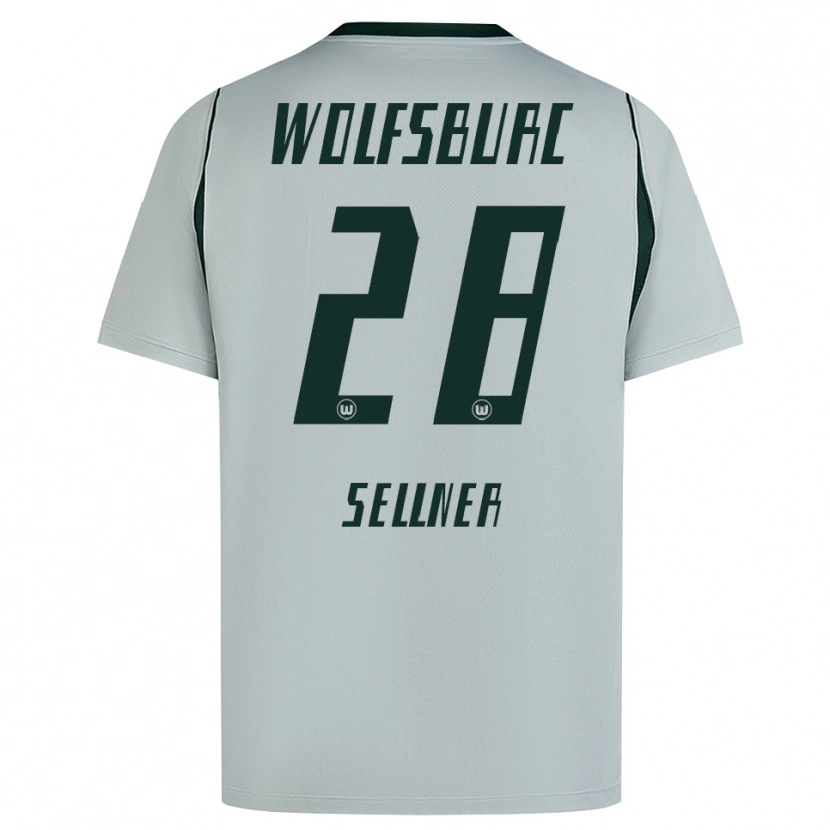 Danxen Hombre Camiseta Tabea Sellner #28 Verde Gris 2ª Equipación 2026/27 La Camisa México