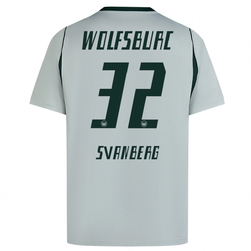 Danxen Hombre Camiseta Mattias Svanberg #32 Verde Gris 2ª Equipación 2026/27 La Camisa México