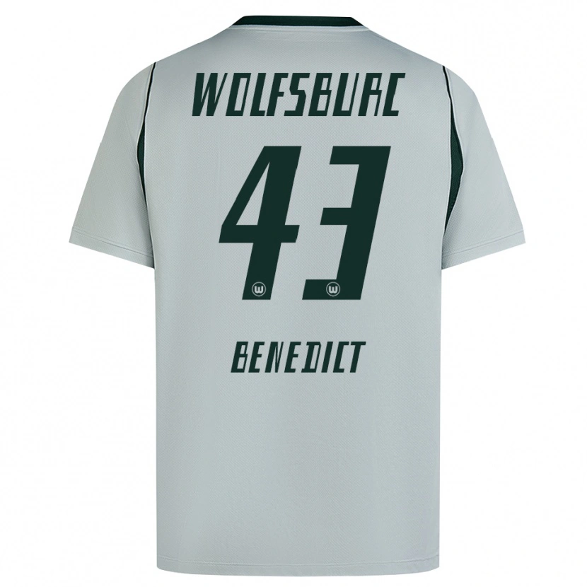 Danxen Hombre Camiseta Trevor Benedict #43 Verde Gris 2ª Equipación 2026/27 La Camisa México