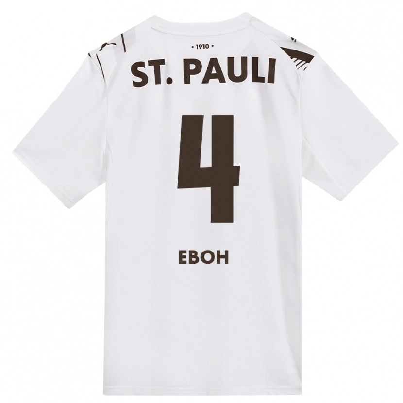 Danxen Hombre Camiseta Emmanuel Eboh #4 Café Blanco Rojo 2ª Equipación 2026/27 La Camisa México
