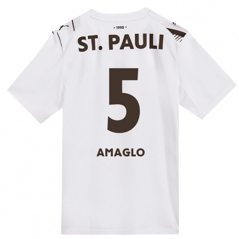 Danxen Hombre Camiseta Aron Amaglo #5 Café Blanco Rojo 2ª Equipación 2026/27 La Camisa México