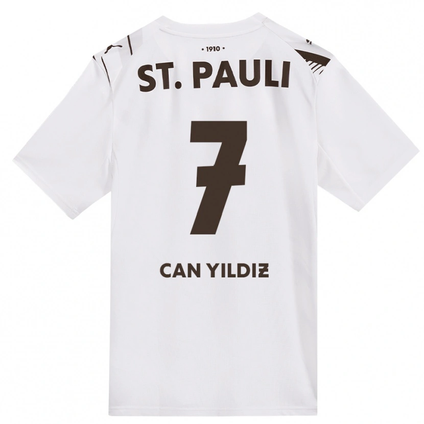 Danxen Hombre Camiseta Emre Can Yildiz #7 Café Blanco Rojo 2ª Equipación 2026/27 La Camisa México