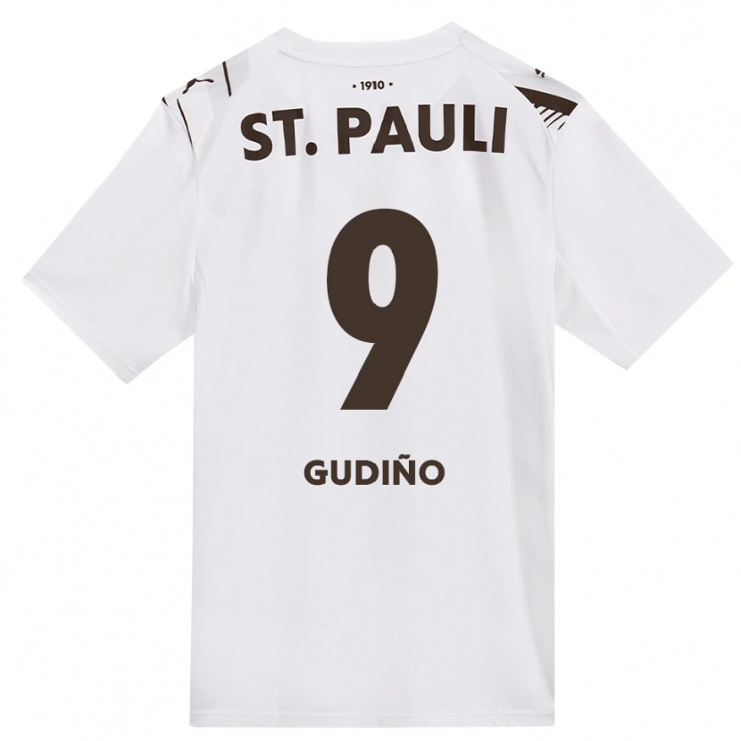 Danxen Hombre Camiseta Alberto Gudiño #9 Café Blanco Rojo 2ª Equipación 2026/27 La Camisa México