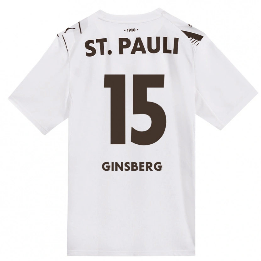 Danxen Hombre Camiseta Pauline Ginsberg #15 Café Blanco Rojo 2ª Equipación 2026/27 La Camisa México