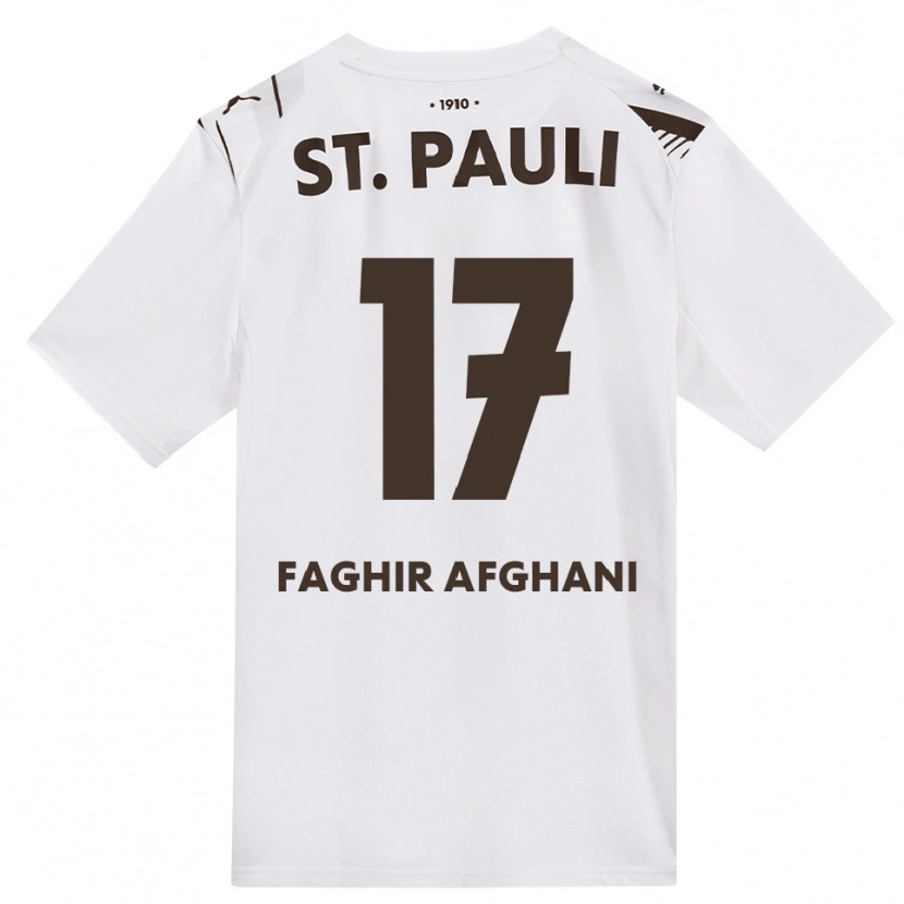 Danxen Hombre Camiseta Younan Faghir Afghani #17 Café Blanco Rojo 2ª Equipación 2026/27 La Camisa México