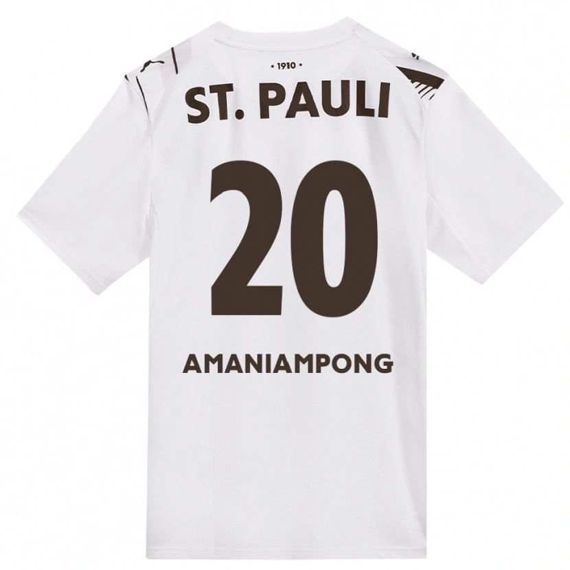 Danxen Hombre Camiseta Marces Amaniampong #20 Café Blanco Rojo 2ª Equipación 2026/27 La Camisa México