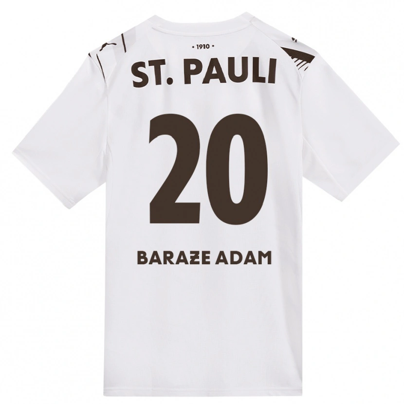 Danxen Hombre Camiseta Isma Baraze Adam #20 Café Blanco Rojo 2ª Equipación 2026/27 La Camisa México