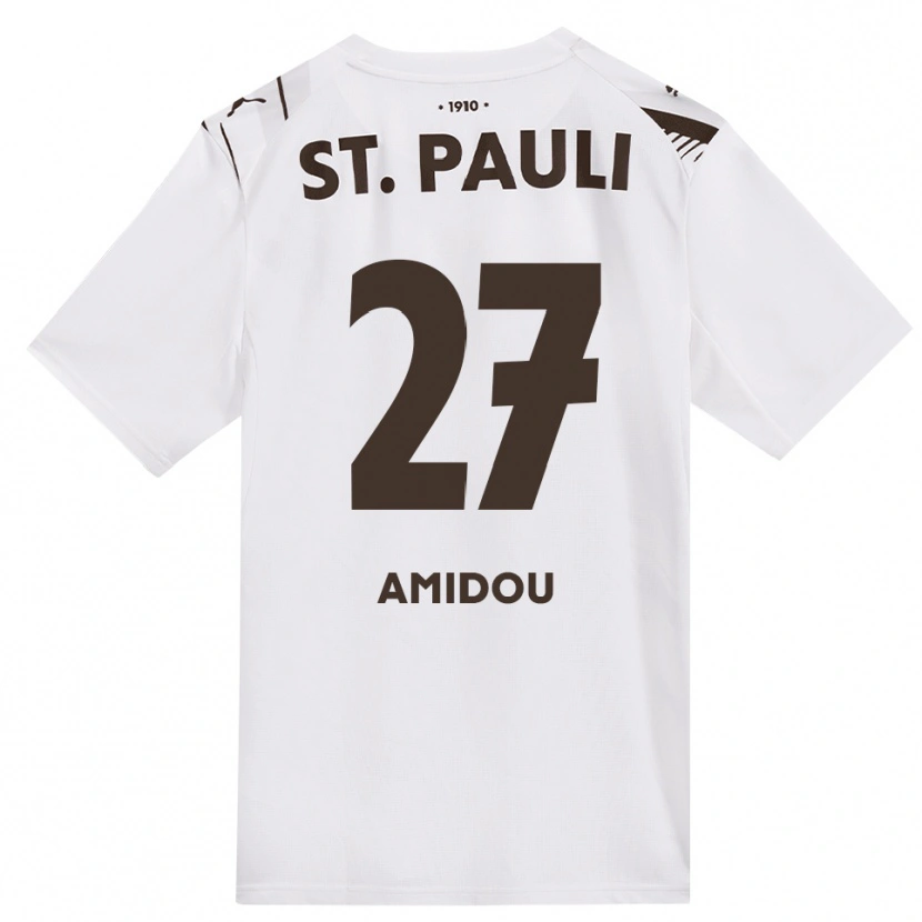 Danxen Hombre Camiseta Amir Amidou #27 Café Blanco Rojo 2ª Equipación 2026/27 La Camisa México